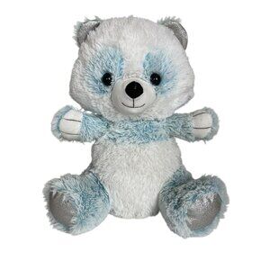 Peek A Boo Panda Plush 17in Stuffed Panda White Blue Pastel